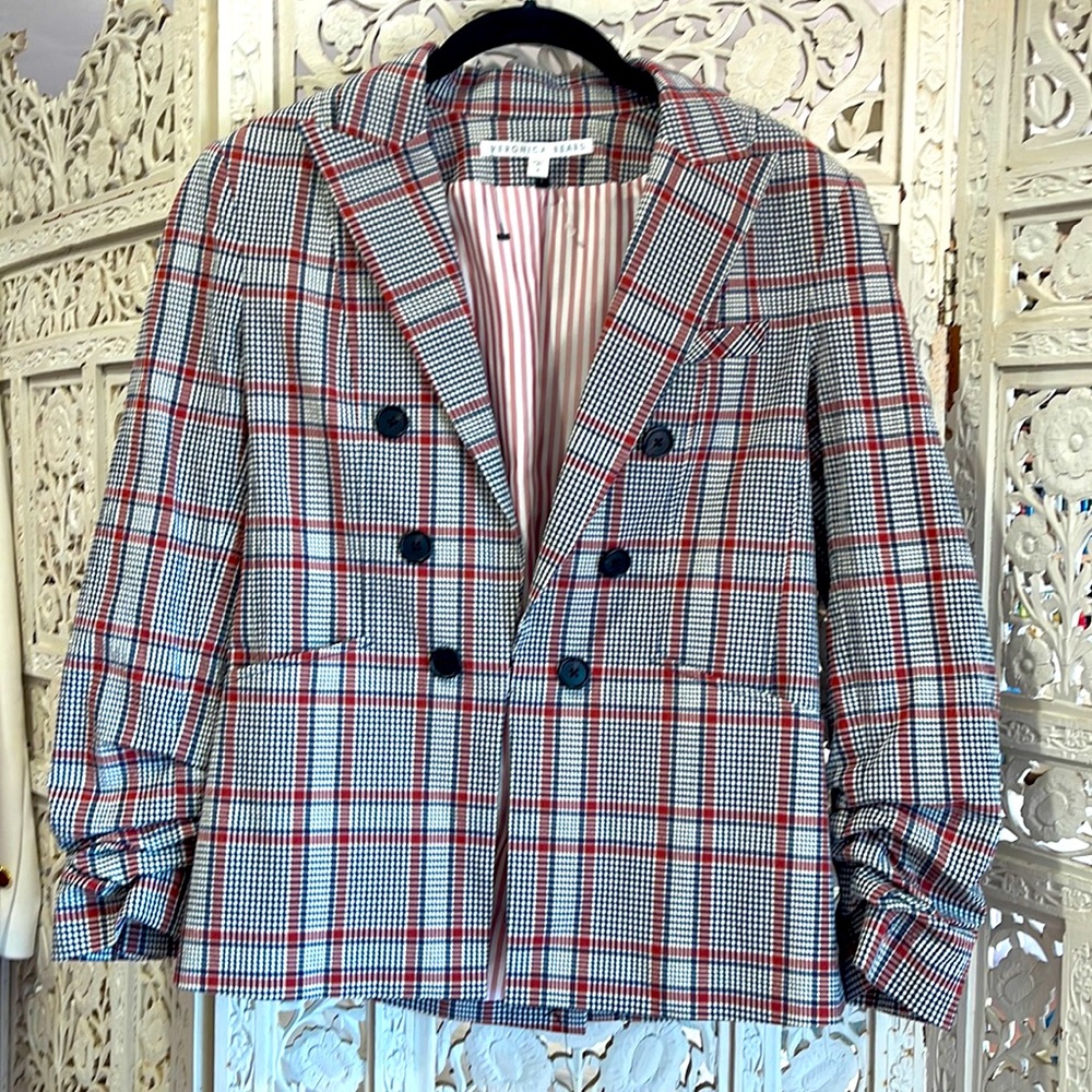 Veronica Beard Dickey Jacket Trendy Check!
